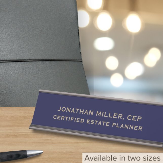 Classic Custom Name Title Employee Name Plate (Creator Uploaded)