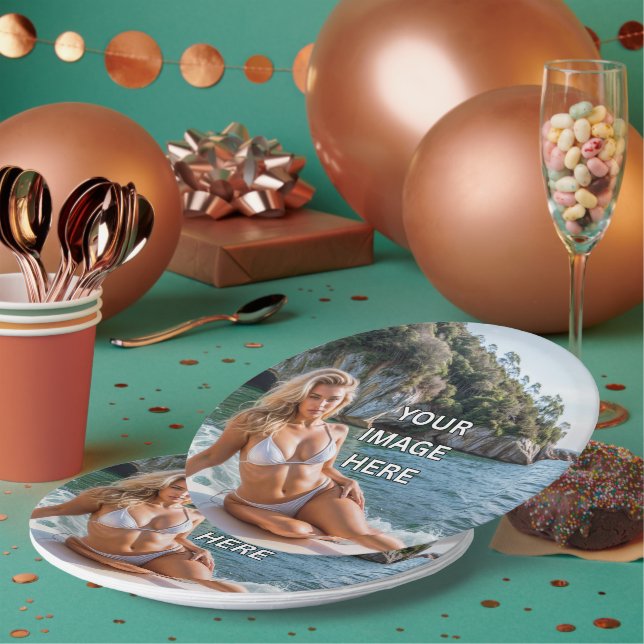 CLASSIC! 🍽️ Custom Round Paper Plate (Multi)