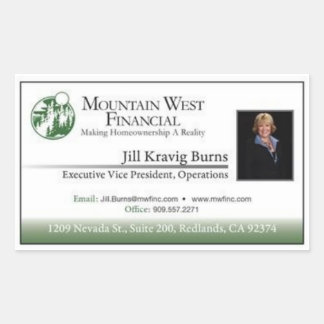 Classic Customizable Business Card Label