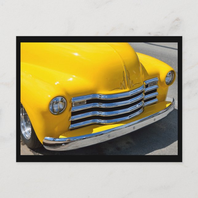 Classic Customized Pickup Truck Postcard (Front)
