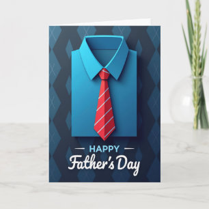 Classic Dad Argyle Fathers Day Card