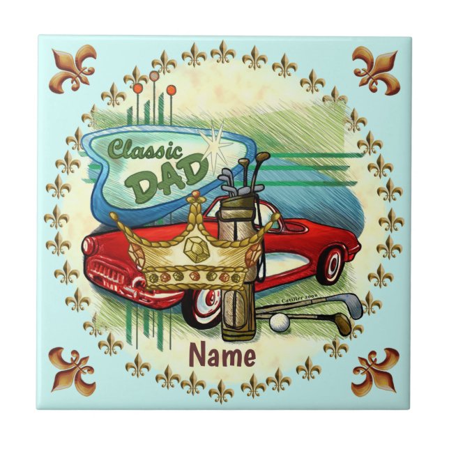 Classic Dad  Tile (Front)