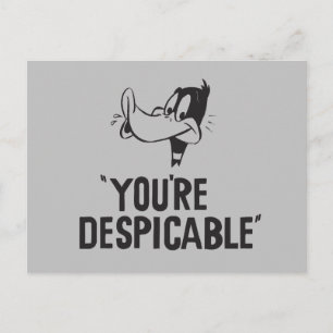 Classic DAFFY DUCK™ "You're Despicable" Postcard