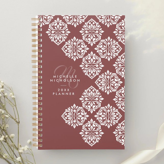 Classic Damask Abstract Chic Geometric Script Planner (Creator Uploaded)