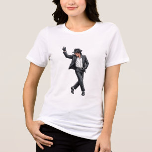 Classic Dancer Silhouette Style T-Shirt Tri-Blend Shirt