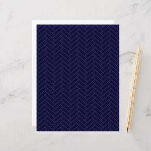 Classic Dark Blue Grey Herringbone Pattern