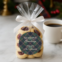 Classic Dark Blue Red Green Plaid Pattern