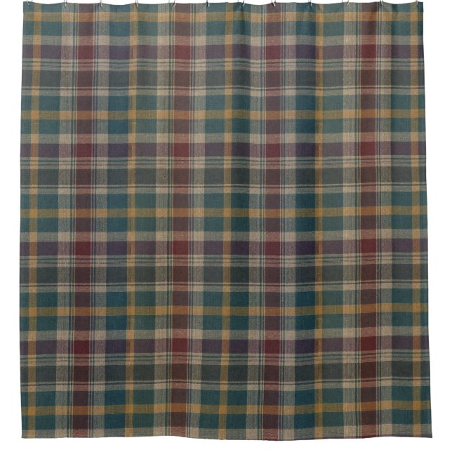 Classic Dark Green Burgundy Plaid  (Front)