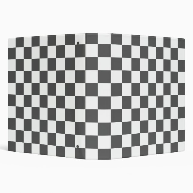 Classic dark grey checkerboard binder (Background)