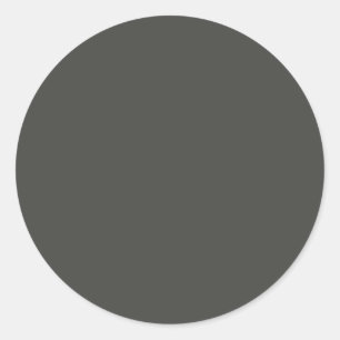 Classic Dark Grey Classic Round Sticker