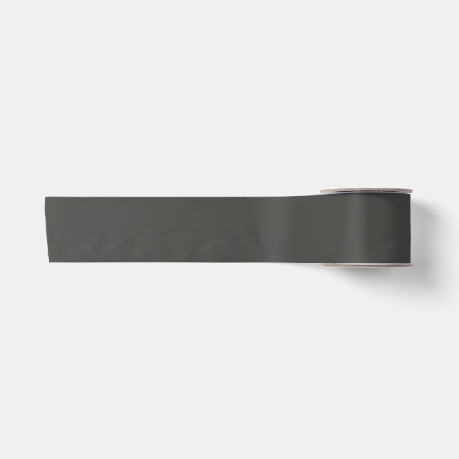 Classic Dark Grey Ribbon  Satin Ribbon (Front)