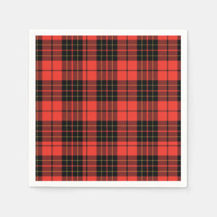 Classic Dark Red Baby Shower Napkins