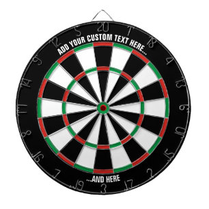 Classic Dartboard with Custom Text
