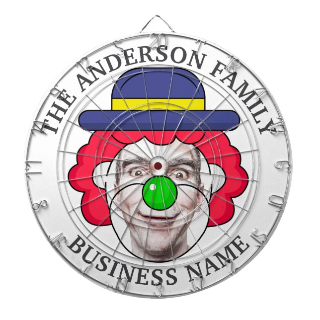 Classic Dartboard with custom text and photo (Front)