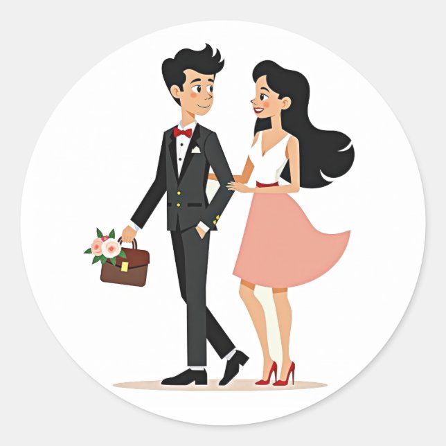 Classic Date Night Sticker (Front)