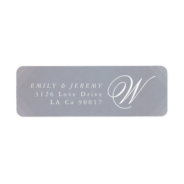 Classic Deco Gold Vintage Gray Calligraphy Wedding (Front)