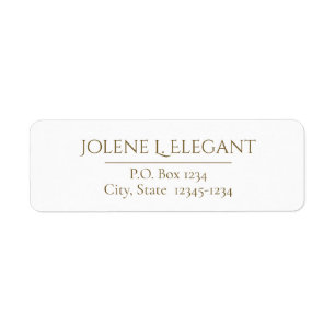 Classic Decorative Block Return Address Label