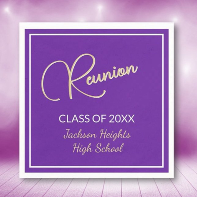 Classic design Class Reunion Napkin (Creator Uploaded)