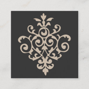 classic design square business card