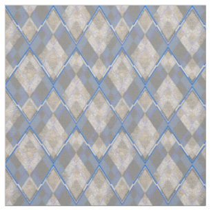 Classic diamond shaped grey beige fabric