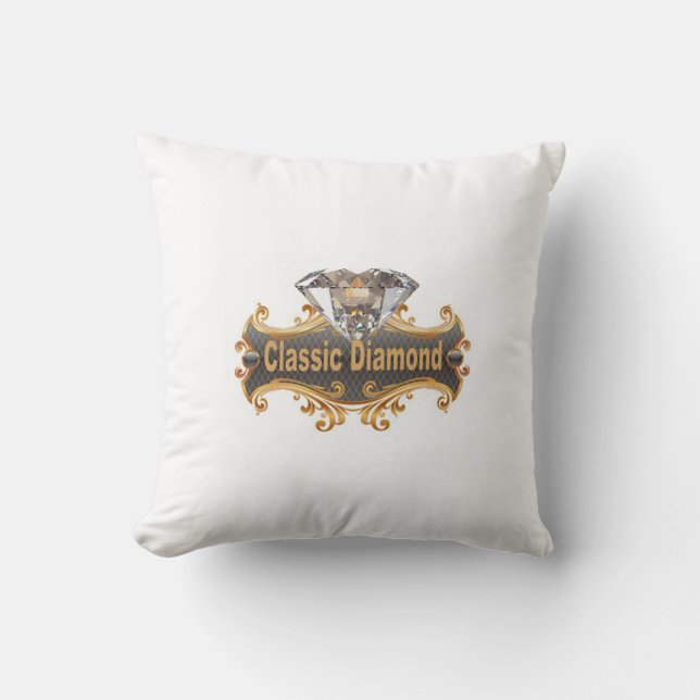 Classic Diamond Throw Pillow (Front)