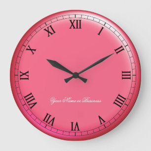 Classic Dimensional Roman Numeral Timepiece Large Clock