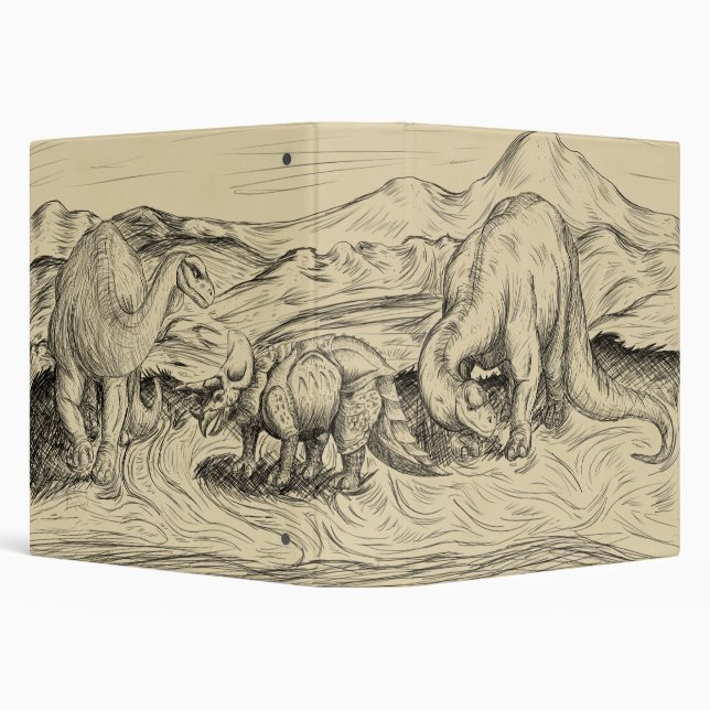 Classic Dinosaurs Binder (Background)