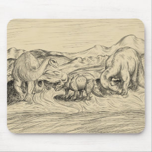 Classic Dinosaurs Mouse Pad
