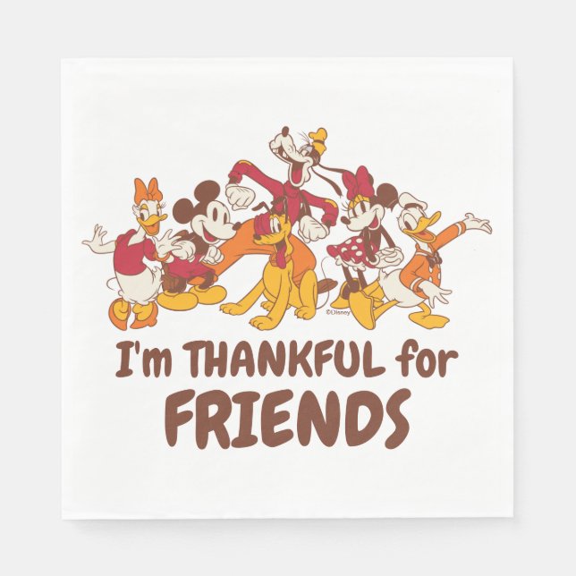 Classic Disney Friends Together Napkin (Front)