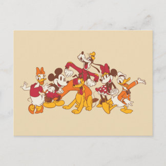 Classic Disney Friends Together Postcard