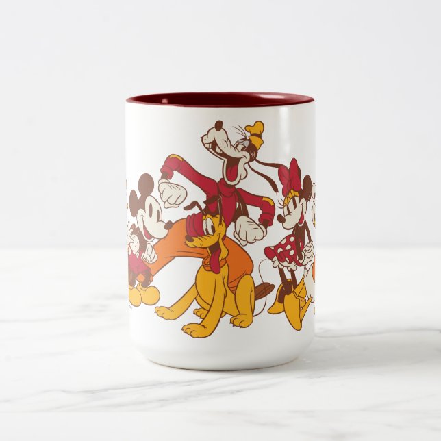 Classic Disney Friends Together Two-Tone Coffee Mug (Center)