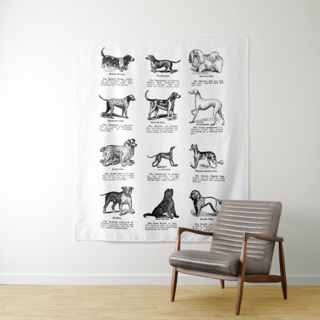 CLASSIC DOG BREEDS TAPESTRY (In Situ)