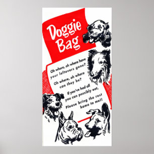 Classic Doggie Bag Graphic Poster