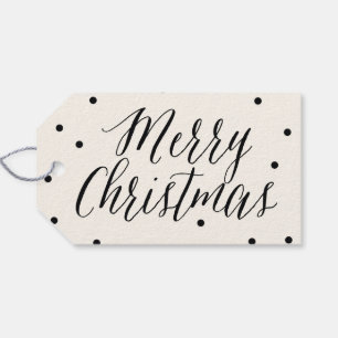 Classic Dots Christmas Holiday Gift Tags