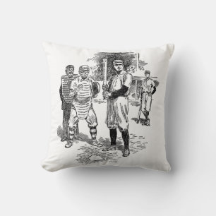 Classic Double Sided Baseball Throw Pillow