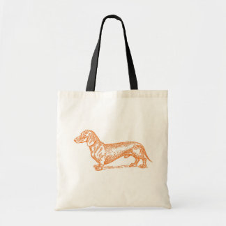 Classic Doxie - Orange Tote Bag