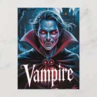 Classic Dracula-Style Vampire Movie Poster