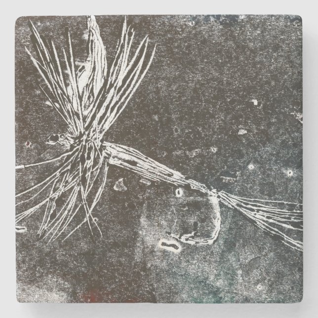 Classic dry fly pattern for trout and bass adult   stone coaster (Front)