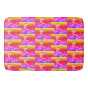 Classic dry fly pattern for trout and bass fishing bath mat