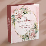 Classic Dusty Pink Flowers Wedding Memory Album Binder<br><div class="desc">✅ For matching items search 216R in my collections ✅ Preserve your most treasured moments in this elegant wedding memory album and ring binder featuring rose gold accents, dusty pink and blush pink florals, and soft eucalyptus greenery. Designed with a romantic boho touch, it beautifully organizes photos, vows, and keepsakes...</div>