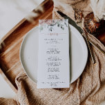 Classic Dusty Pink Rose Floral Dinner Menu<br><div class="desc">This classic dusty pink rose floral dinner menu card is perfect for a rustic wedding. The design features elegant watercolor dusty pink roses and green foliage,  neatly assembled into beautiful bouquets.

This menu can be used for a wedding reception,  rehearsal dinner,  bridal shower or any event.</div>
