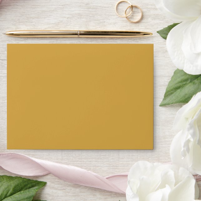 Classic Dusty Yellow Bridal Shower Matching Envelope (Wedding)