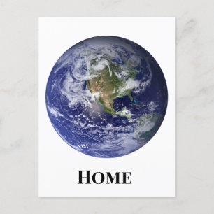 Classic Earth from Space, Blue Marble by NASA Postcard