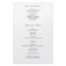 Classic Elegance Budget Wedding Program