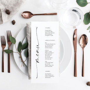 Classic Elegance Mariage double face Menu