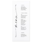 Classic Elegance Mariage double face Menu