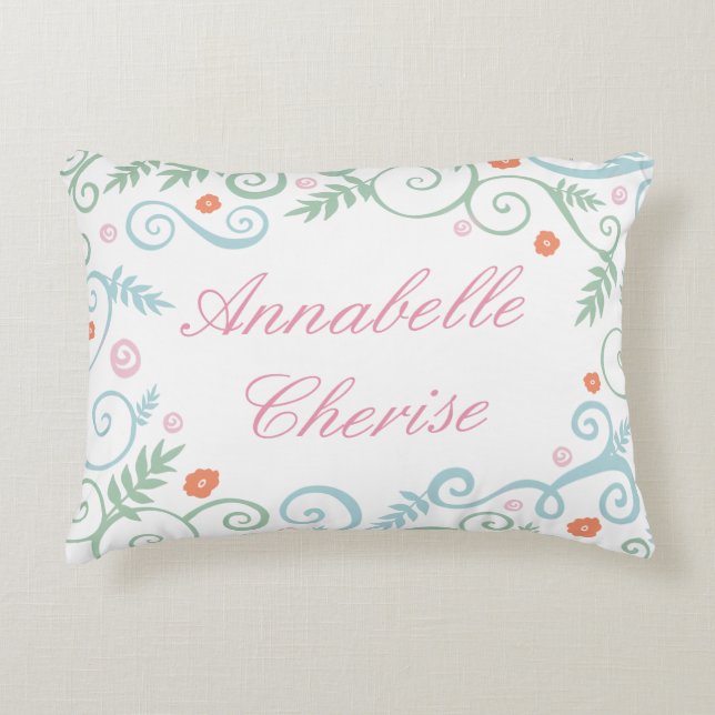 Classic Elegance Personalized Pillow (Front)