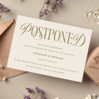 Classic Elegance Postponed Wedding Update Cream