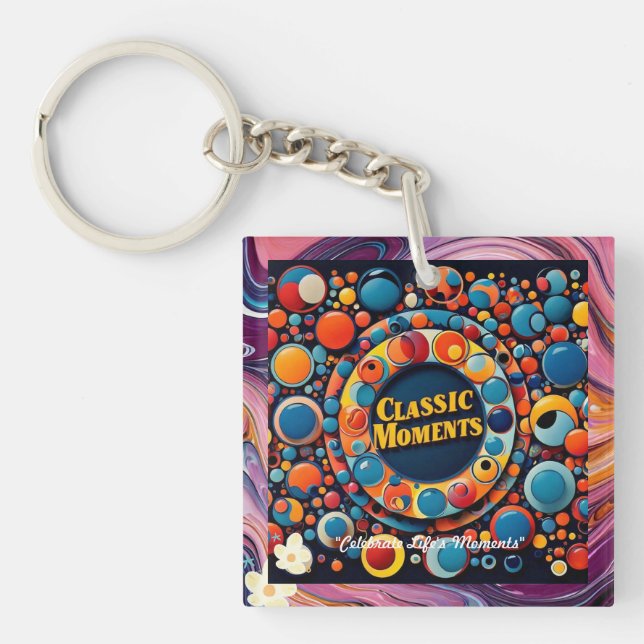 "Classic Elegance Revealed" Keychain (Front)