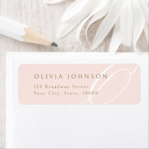 Classic Elegance Script Monogram Return Address